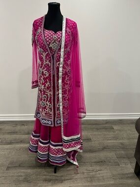 Hot Pink Lehenga Set